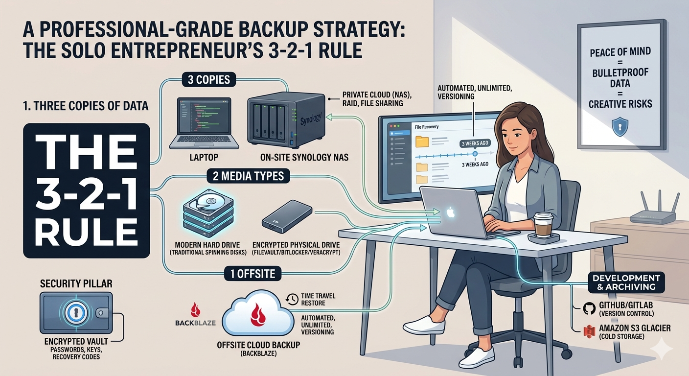 3-2-1 rule for data backup